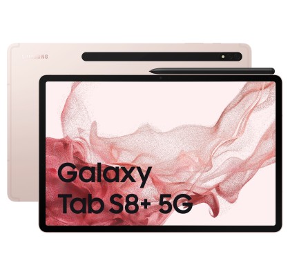 Samsung Galaxy Tab S8+, 5G, 12.4", 128GB, 8GB RAM, Pink Gold