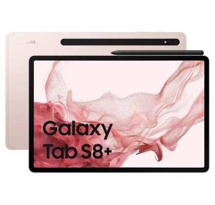 Samsung Galaxy Tab S8+, Wi-Fi, 12.4", 128GB, 8GB RAM, Pink Gold